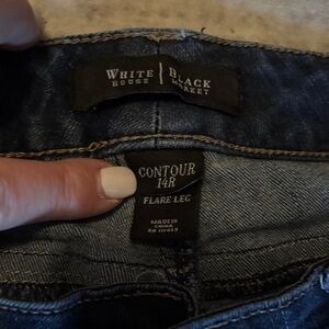 White House Black Market Dark Blue Flare Jeans